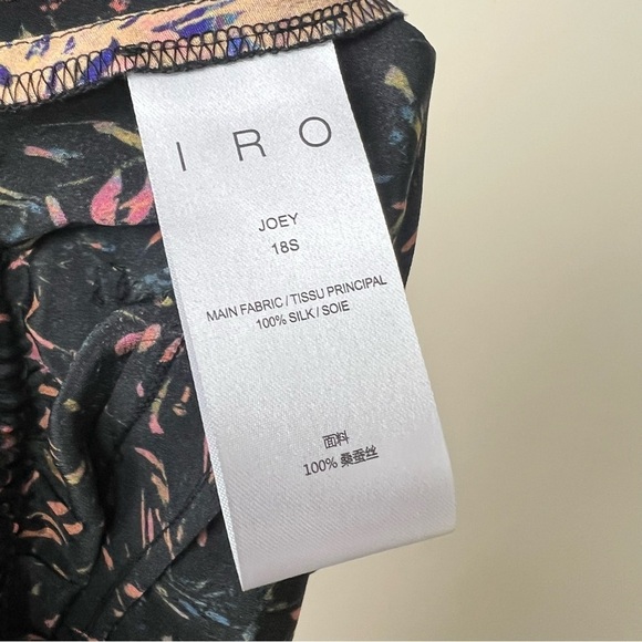 IRO Joey 100% Silk Floral Print Pull On Trouser Pants size 36 / US 4 - Picture 6 of 15